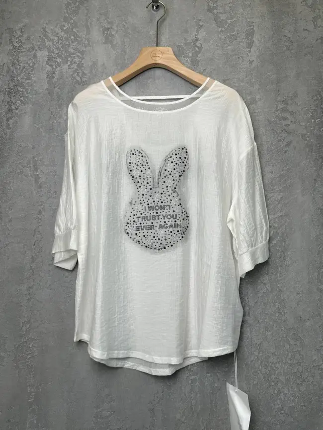 Футболка "Зайчик" 6928 Размер 50-56 фото 20