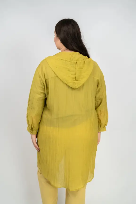 Пыльник рубашка удлиненный 9087 Размер 50-58 фото 8