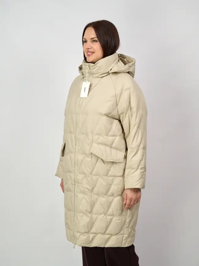Пальто стеганое облегченное 8809 фото 9