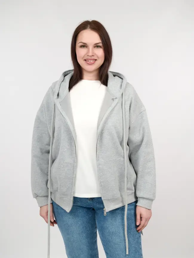 Худи зип оверсайз 505 Размер 50-58 фото 116