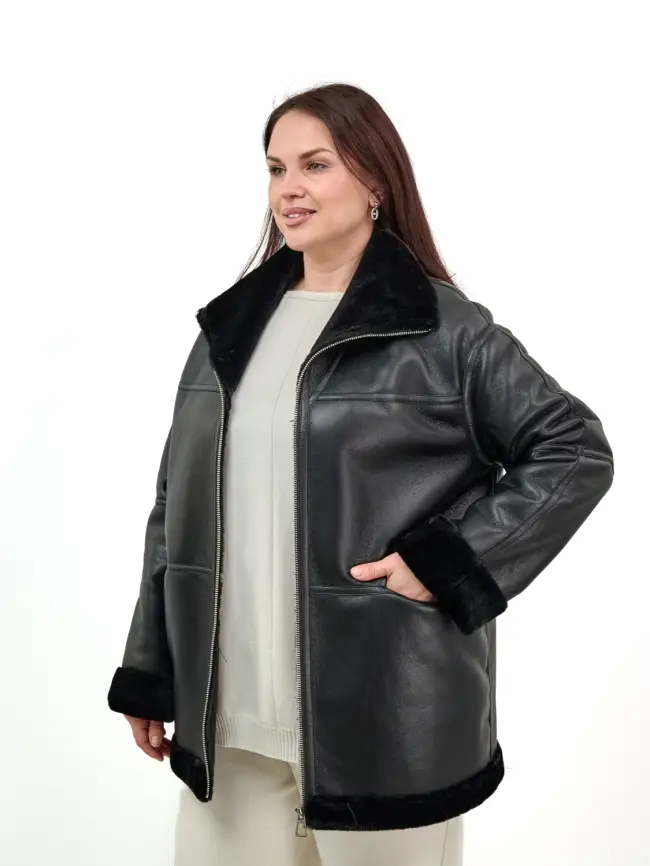 Дубленка 122802 Размер 50-54 фото 5