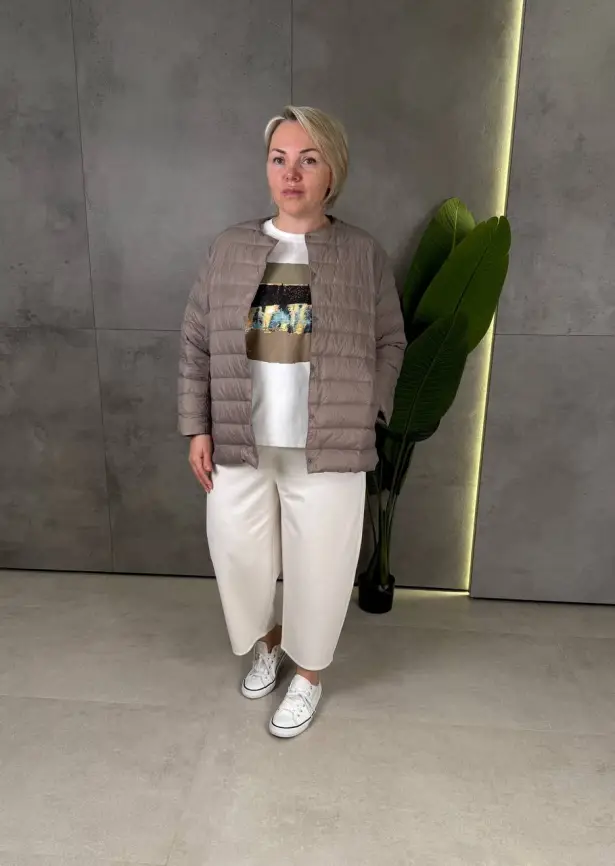 Легкая пуховая куртка 8802 Размер 46-56 фото 141