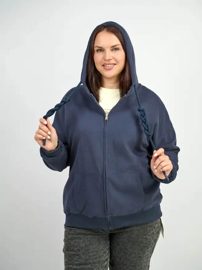 Худи зип оверсайз 505 Размер 50-58 фото 72