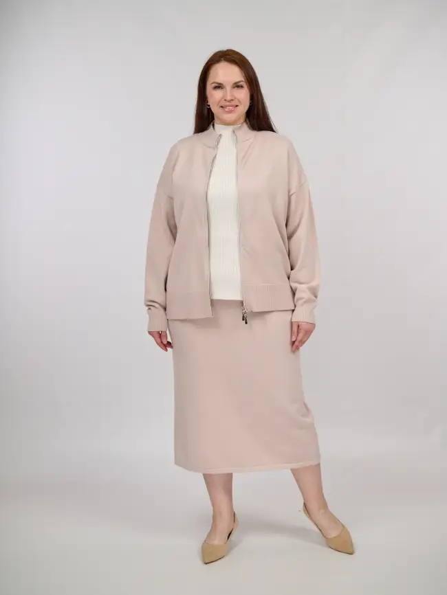 Кофта на молнии 25411 ЭттоПлюс Размер 50-58 фото 37