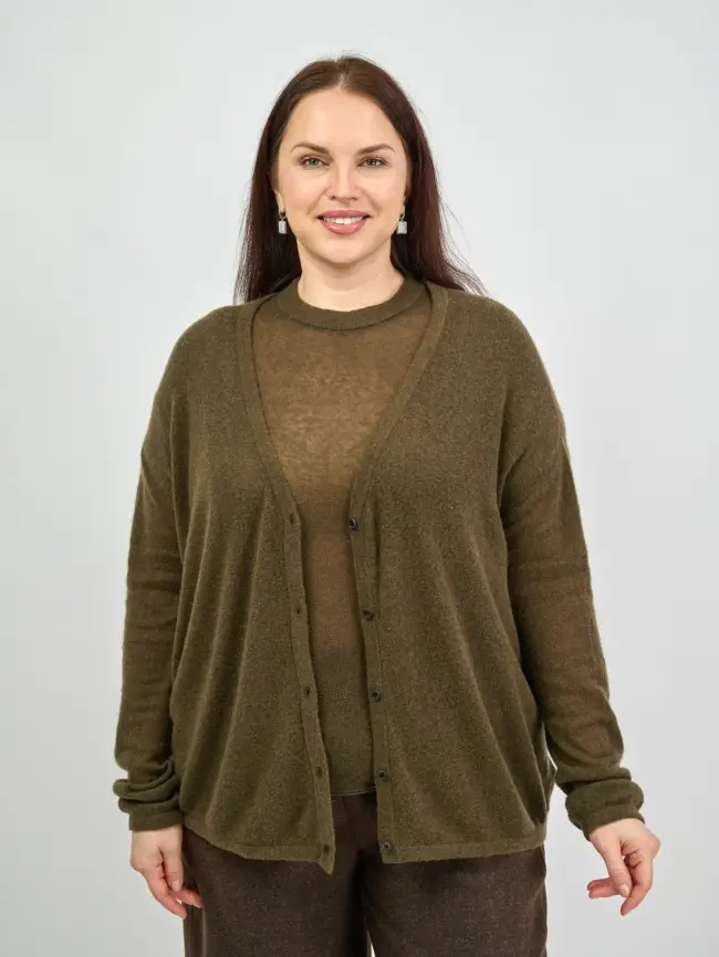 Джемпер-Кардиган 1854 Размер 50-58 фото 2