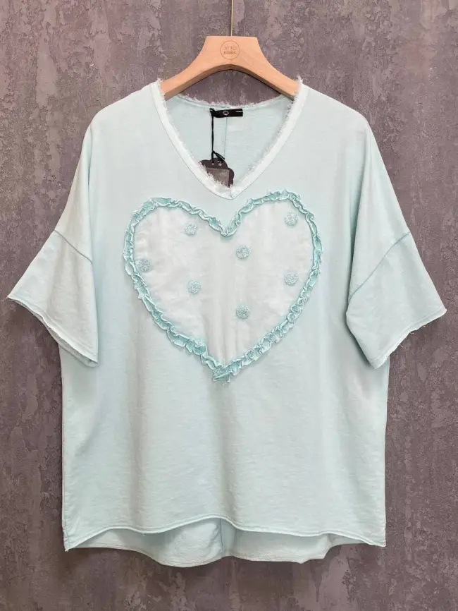 Футболка Сердце 6001 Италия Размер 50-58 фото 25