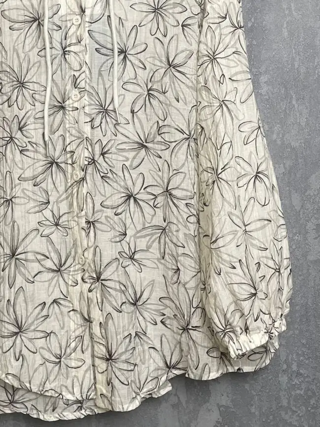 Ветровка-пыльник в цветок 9176 Размер 50-58 фото 23