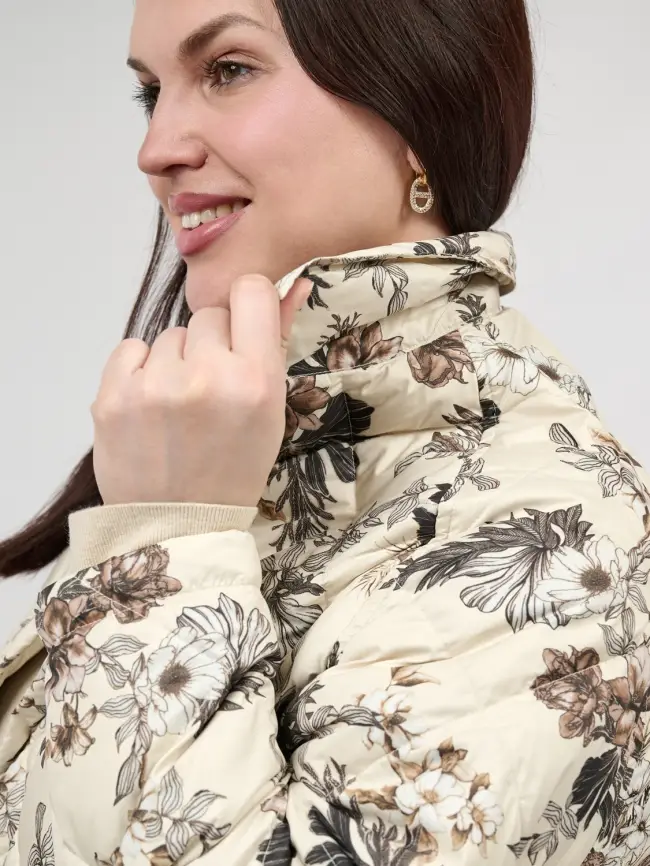 Пуховое пальто 51010 Размер 48-56 фото 12