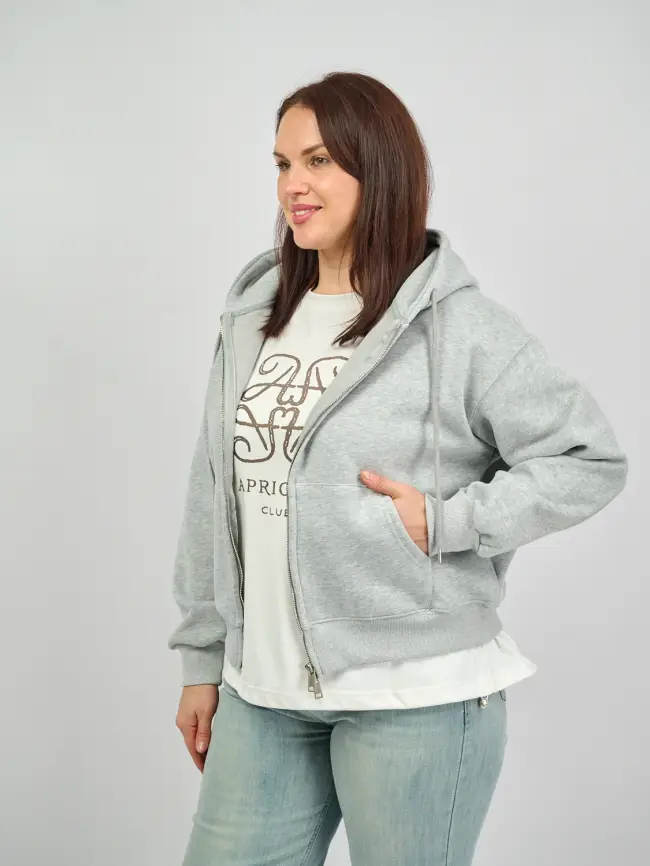 Худи зип утепленное 10 Размер 46-54 фото 58