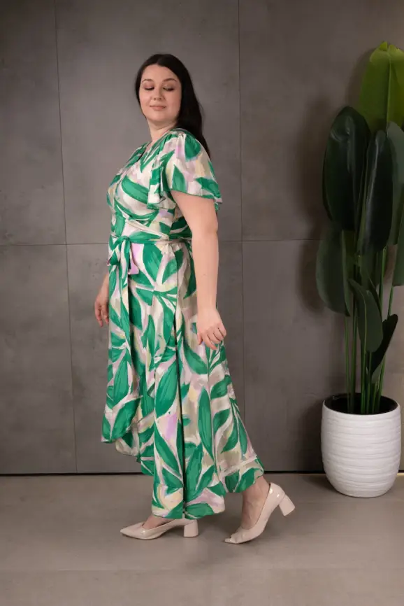 Платье на запахе ЭттоПлюс 044 размеры 48 - 58 фото 10