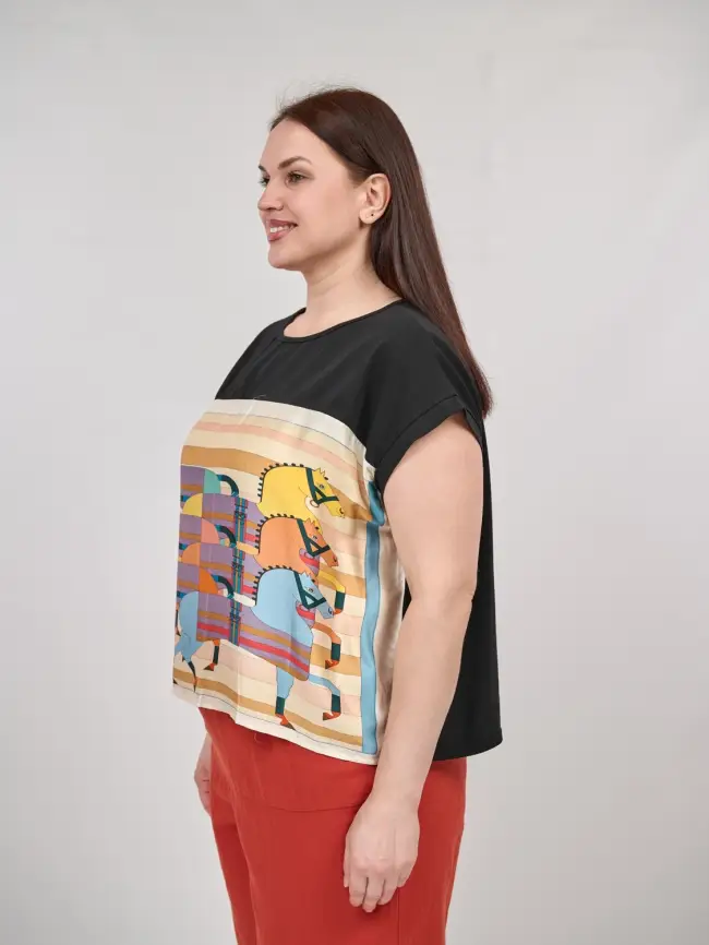 Блуза Италия 8860 Размер 50-58 фото 10