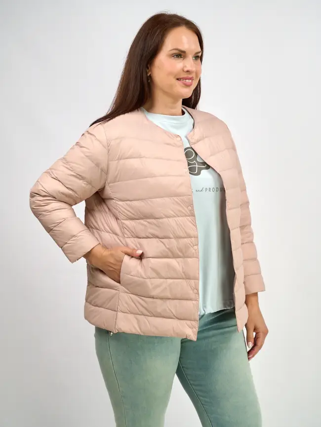 Легкая пуховая куртка 8802 Размер 46-56 фото 131