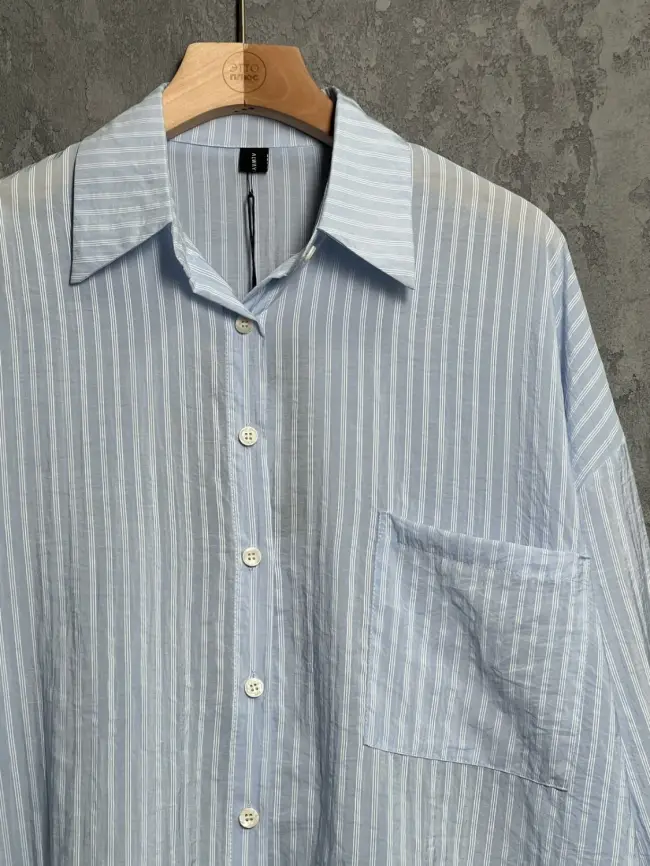 Рубашка в полоску 963 размер 50- 58 фото 17