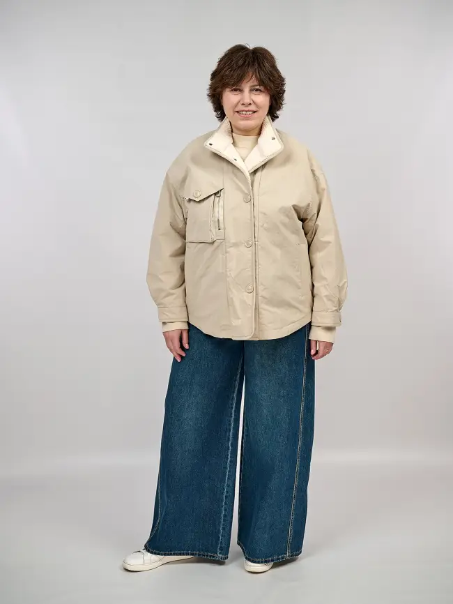 Джинсы палаццо 38785 Размеры 50-54 фото 12