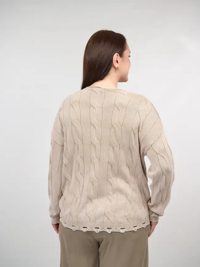 Джемпер Италия с круглым горлом 3388 Размер 50-58 фото 60