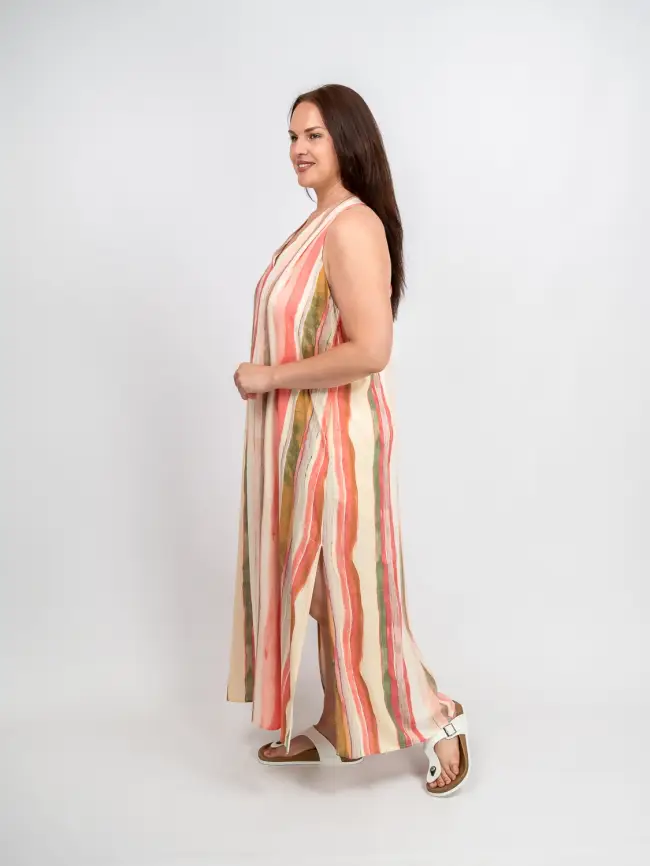 Сарафан в полоску Этто Плюс  0027-1 размер 52- 56 фото 15