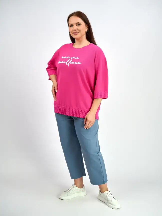 Джемпер облегченный ЭттоПлюс 25414-1 Размер 54-60 фото 49