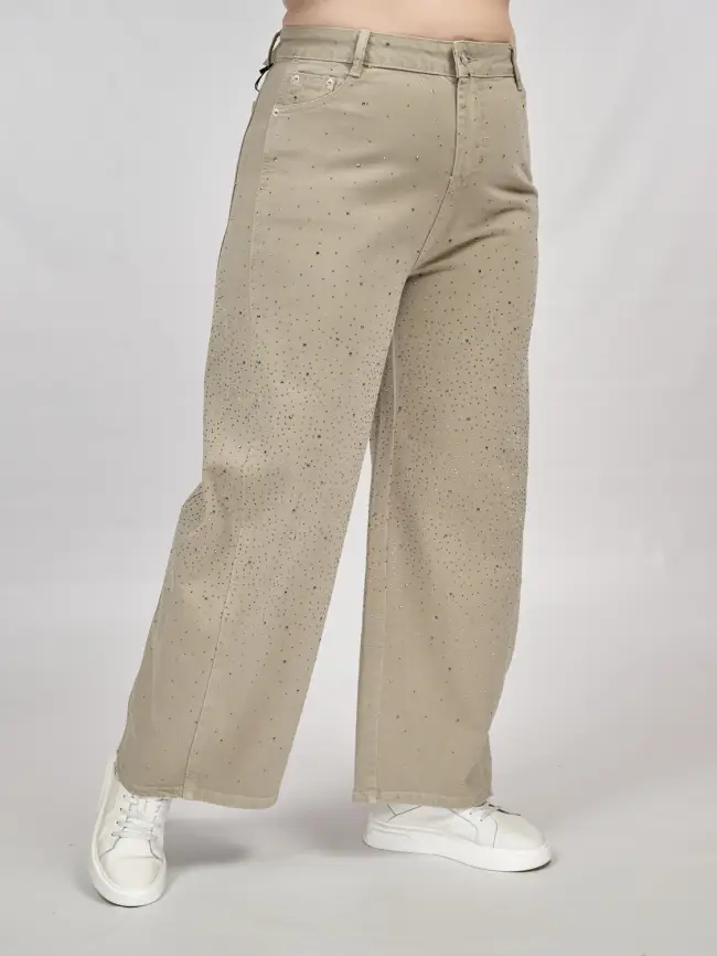 Джинсы в стразах 6788 Размеры 52-58 фото 44