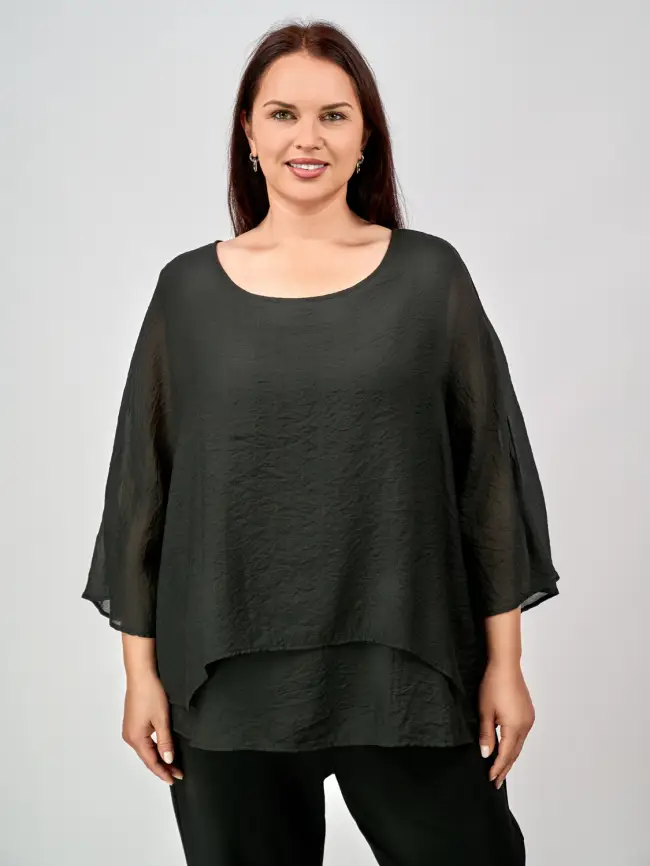 Блуза ЭттоПлюс 30059 Размер 50-58 фото 57