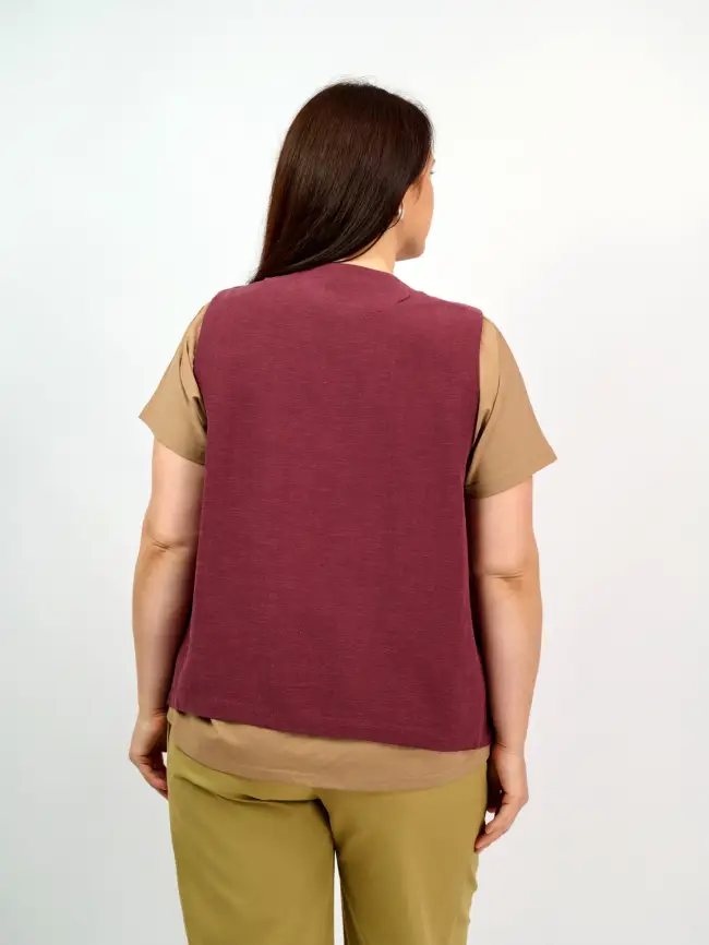 Удлиненный жилет 25018 Размер 50-58 фото 53