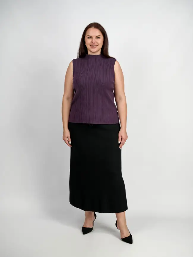 Юбка лапша ЭттоПлюс 493 Размер 50-56 фото 20