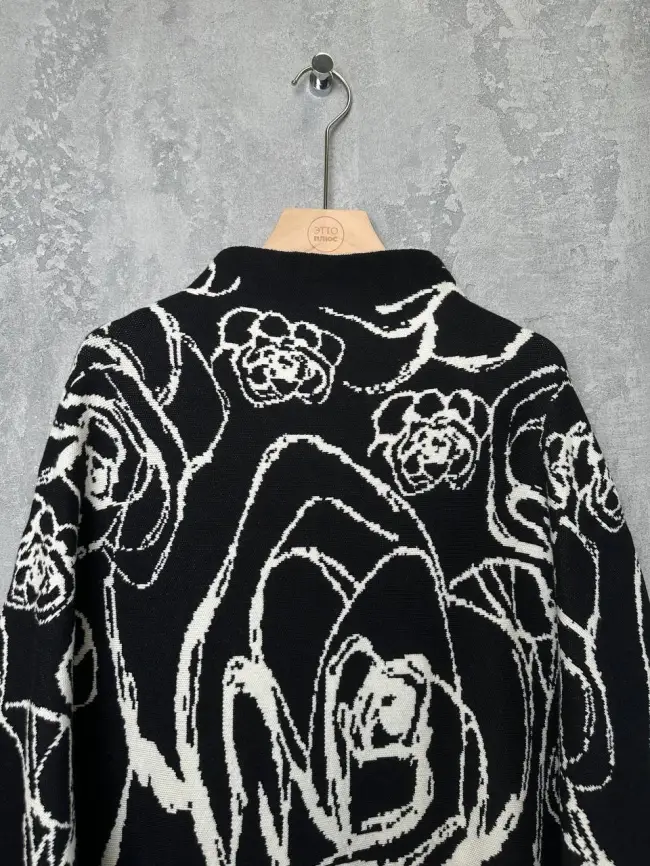 Джемпер "Цветочный принт" 0922 Размер 46-54 фото 23