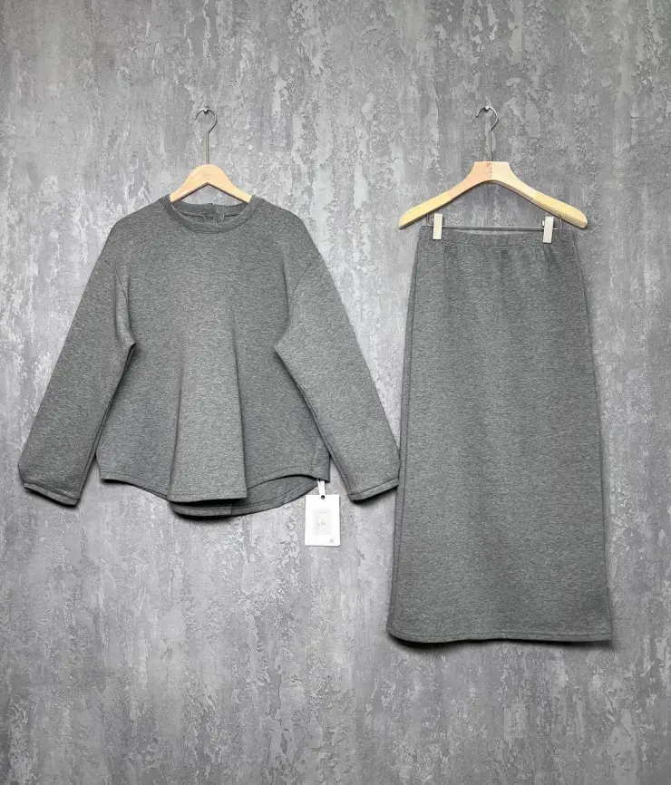 Костюм двойка 25212 Размер 48-52 (серый)Уценка фото 1