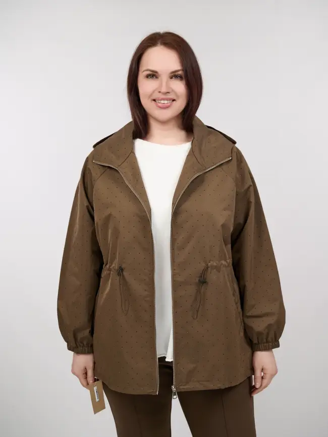 Ветровка со стразами 1633 Размер 50-58 фото 19