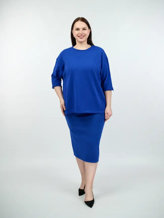 Юбка-карандаш ЭттоПлюс 272 Размер 50-54 фото 47