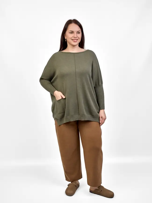 Джемпер 1444 Италия Размер 50-58 фото 120