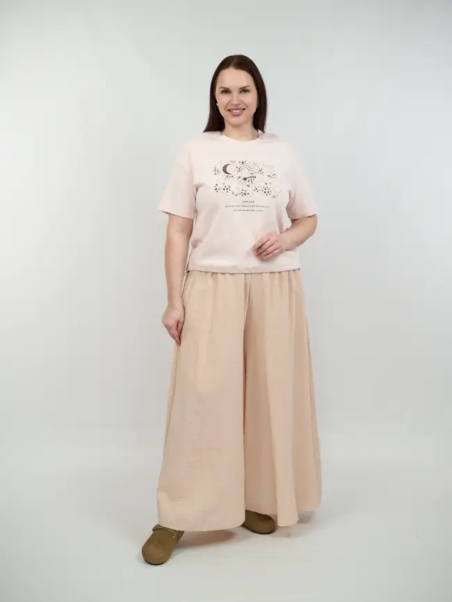 Брюки юбка 2095 Размеры 46-58 фото 1