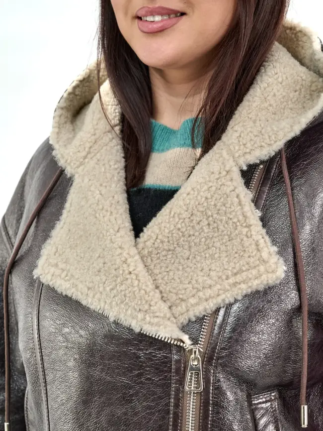 Дубленка авиатор 18926 Размер 50-54 фото 6