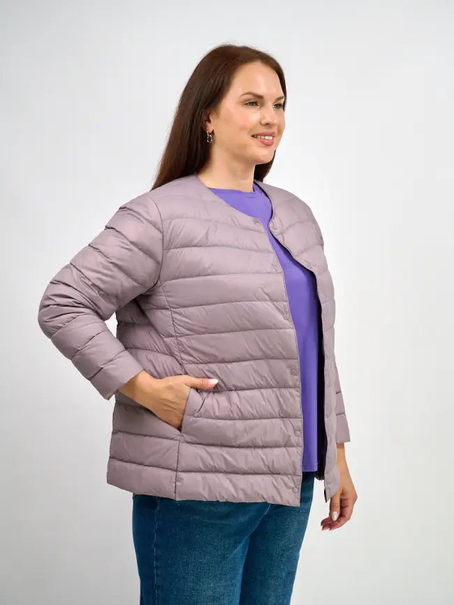 Легкая пуховая куртка 8802 Размер 46-56 фото 96