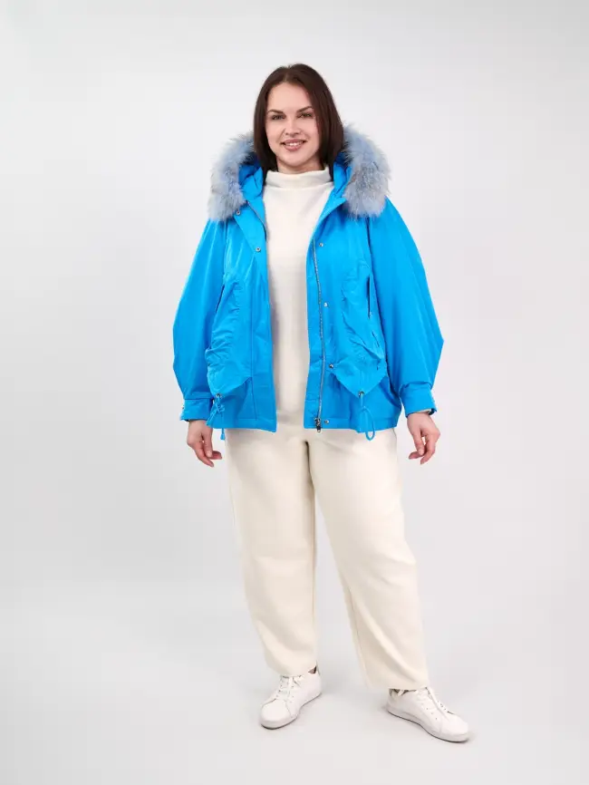 Пуховая куртка "Снежок" 8998 Размер 48-54 фото 18