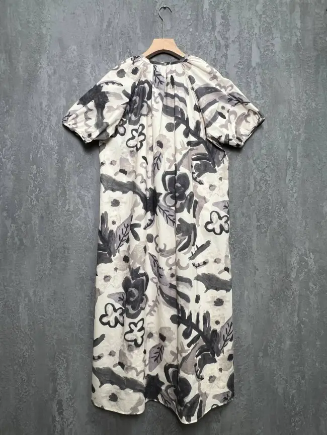 Платье с принтом 26180 размеры 50- 58 фото 5