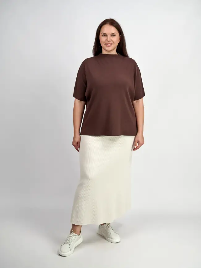 Юбка лапша ЭттоПлюс 493 Размер 50-56 фото 9