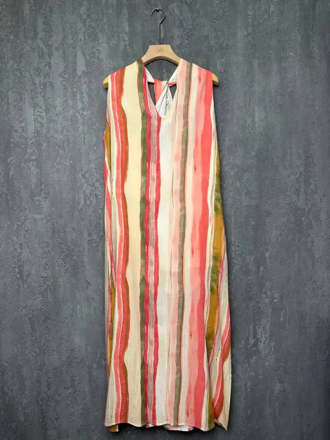 Сарафан в полоску Этто Плюс  0027-1 размер 52- 56 фото 19