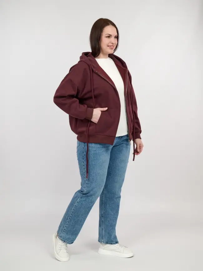 Худи зип оверсайз 505 Размер 50-58 фото 35