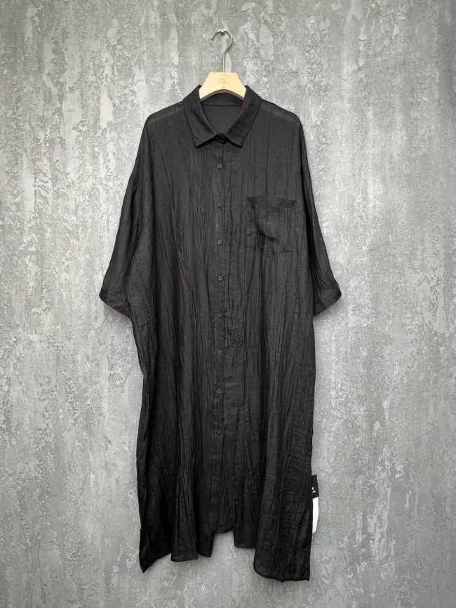 Рубашка-кардиган рукав 3/4 24093 Размер 50-58 фото 8