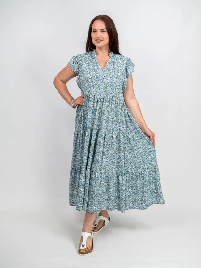 Платье ЭттоПлюс 34186 размер 54- 58 фото 1