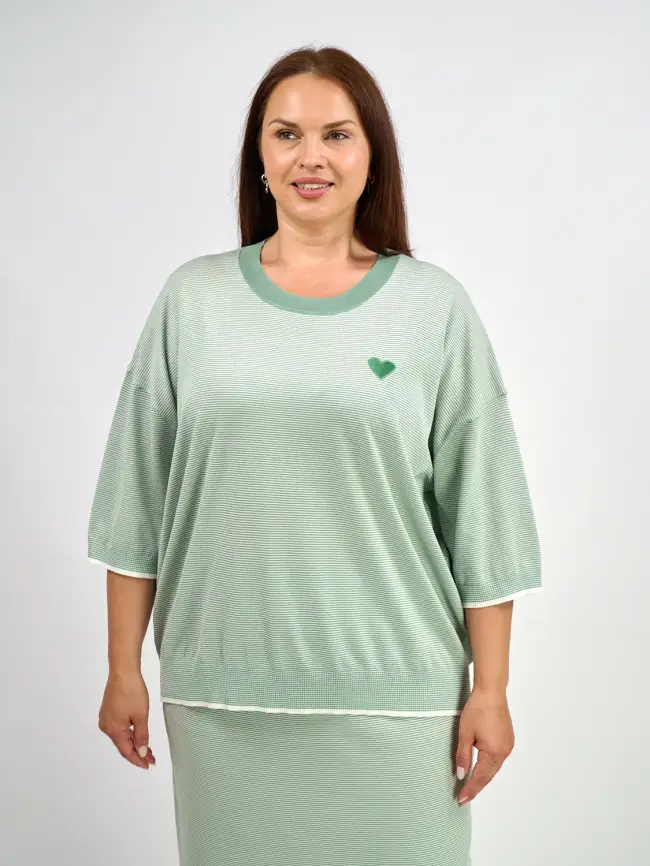 Джемпер облегченный ЭттоПлюс 25415-1 Размер 54-58 фото 9