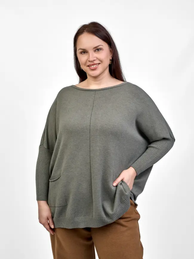 Джемпер 1444 Италия Размер 50-58 фото 151