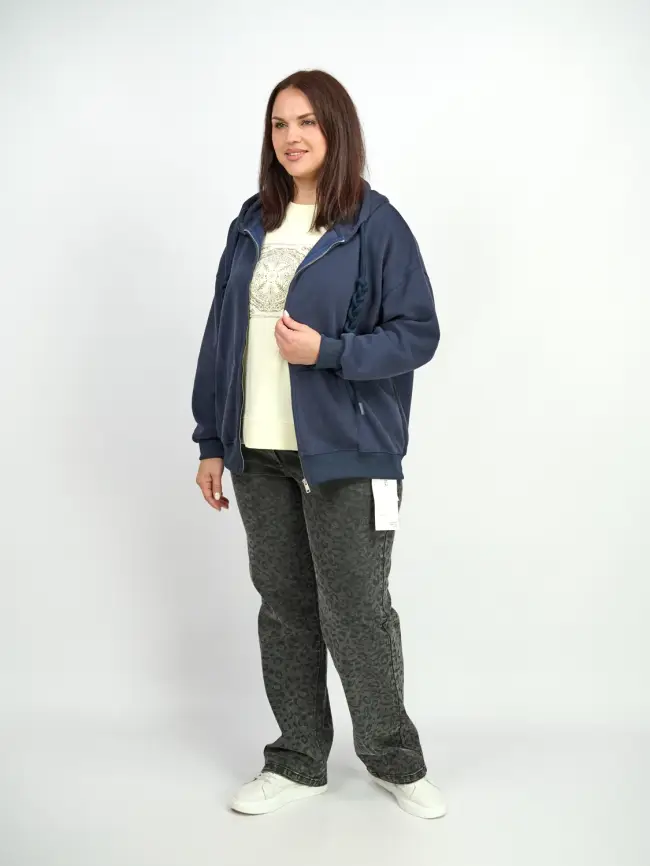 Худи зип оверсайз 505 Размер 50-58 фото 74