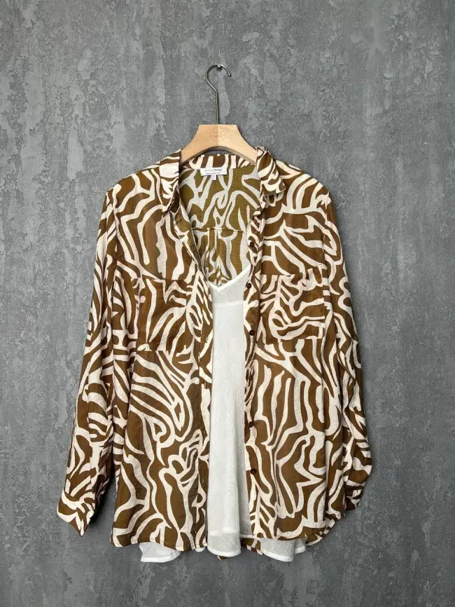 Рубашка с принтом ЭттоПлюс 33411 Размер 46-54 фото 4