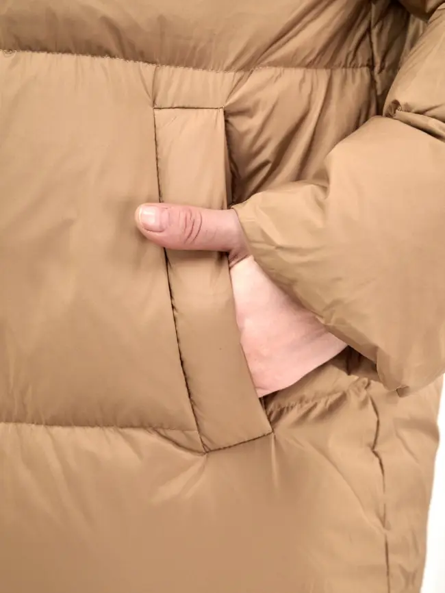 Пуховое пальто 9066 Размер 54-58 фото 46