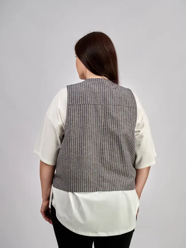 Жилет льняной ЭттоПлюс 88125 Размер 50-54 фото 8