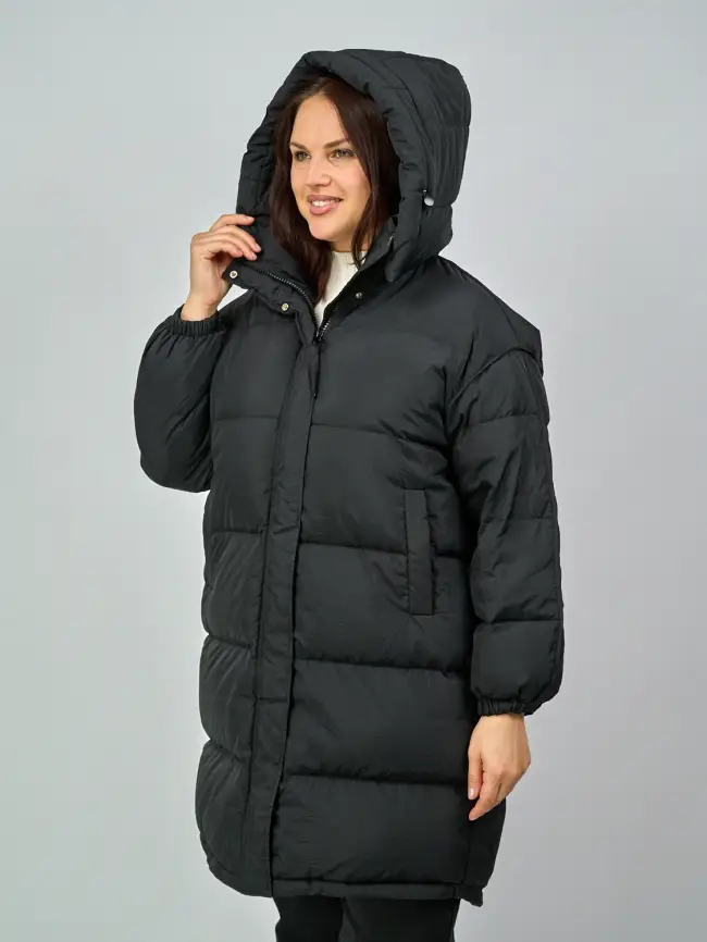 Пуховик А-силуэт 811 Размер 50-56 фото 3