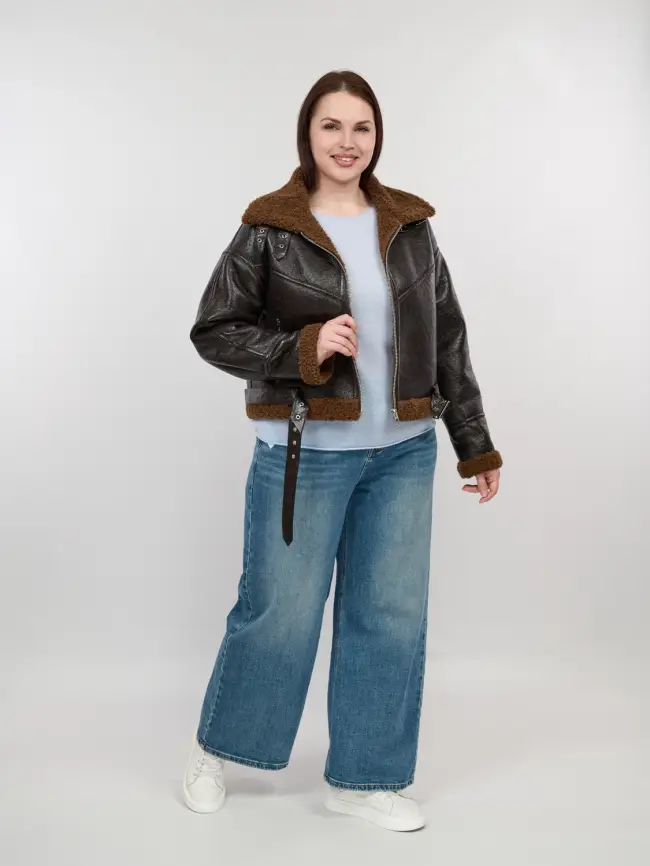 Дубленка авиатор 18907 Размер 50-54 фото 22