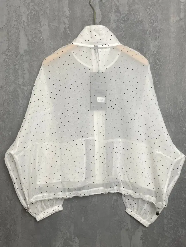 Ветровка-пыльник в горох 6703 Размер 50-58 фото 15