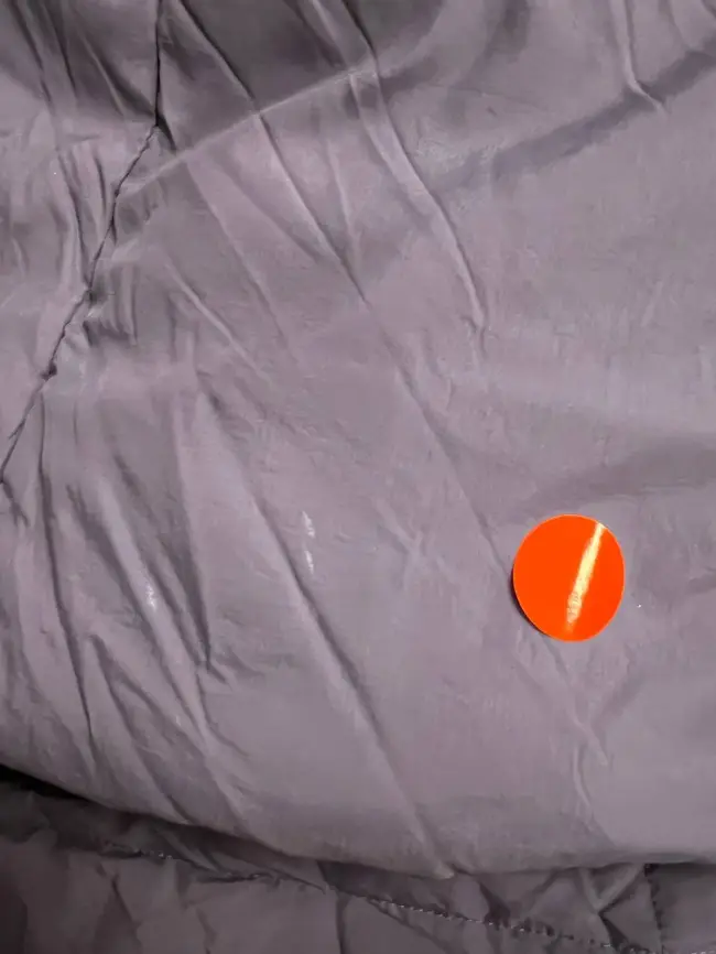 Пуховик женский с шарфом 8358 Размер 50-58 (х.лаванда) Уценка фото 2